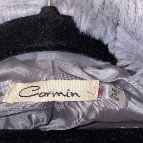 Gray fuzzy over jacket - Picture 3 of 3